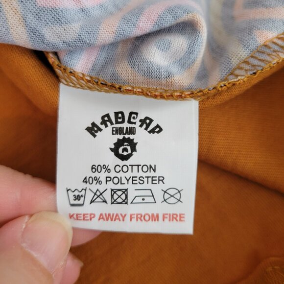 Madcap England MCM Mod 60s 70s Geo Pattern Short Sleeve T Shirt Size XS NWOT - Picture 4 of 7